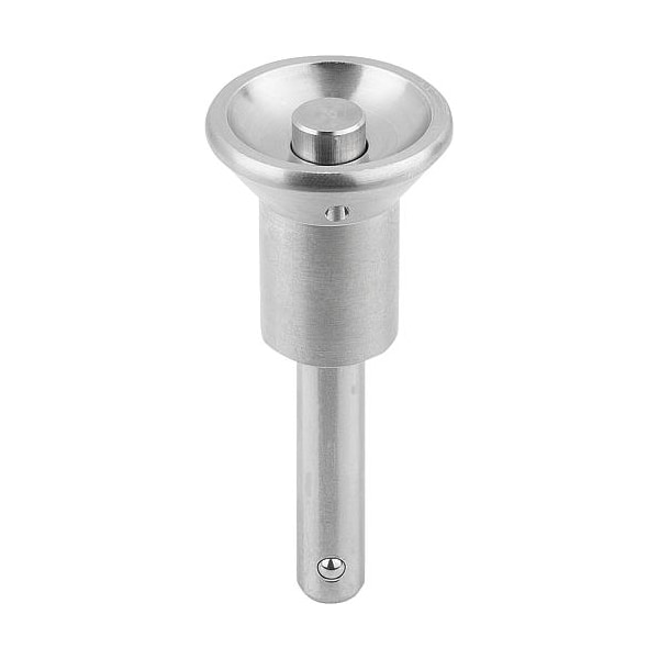 Ball Lock Pins, button head style, self-locking, stainless steel, inch